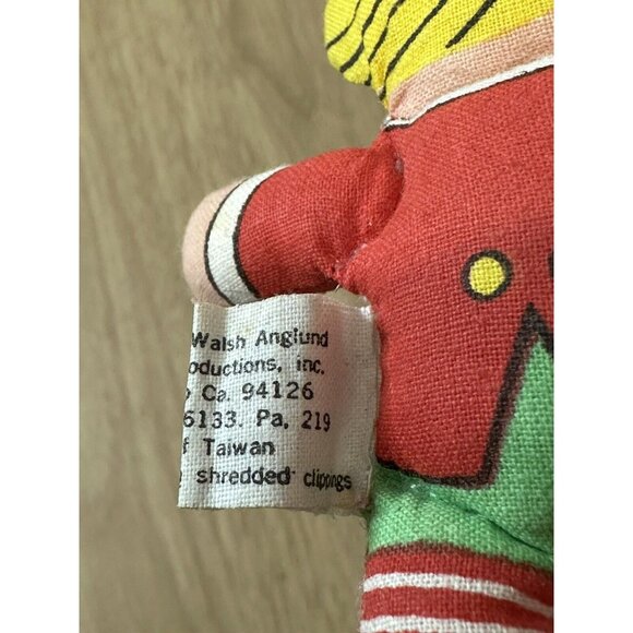 Vintage 1977 Joan Walsh Anglund, Yellow Haired Stuffed Cloth Christmas Ornament - Picture 5 of 5